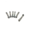 8 Cm Gümüş Renk Metal Otomatik Toka Boş Süslenmemiş