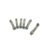 6 Cm Gümüş Renk Metal Otomatik Toka Boş Süslenmemiş
