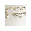 6 Cm Gümüş Rengi Kaliteli Klipsli Oval Metal Çıtçıt Toka
