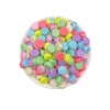 25 gr 12 Mm Karışık Pastel Renkli Yassı Yuvarlak Plastik Boncuk Takı Yapım Boncuğu (25 gr ~ 39-46 Adet)