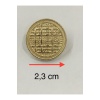 8 Adet 1.5 Mm (1.5 Cm) Küçük Boy Hasır Desenli Gold Renk Trençkot Ve Blazer Ceket kol Düğmesi