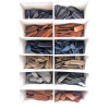 12 Adet Renkli Handmade Yazılı Deri Etiket Çapa Desenli Oval Model Etiket
