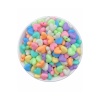25 Gr 14 Mm Pastel Karışık Renkli Plastik Kalp Model Boncuk takı Yapım Boncuğu (25gr ~38-44 Adet)
