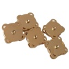 5 Adet 2 Cm Gold Renk Dikmeli Mıknatıslı Çıtçıt Dikilebilir Mıknatıslı Çıt Çıt
