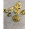 8 Adet 15 Mm (1.5 Cm) Çelenk Model Gold Renk Trençkot Ve Blazer Ceket Düğmesi