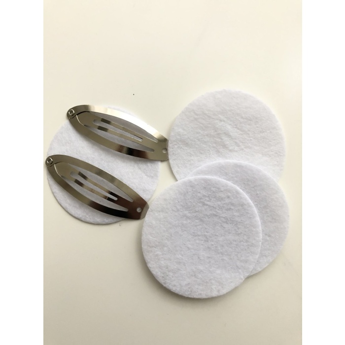 Toka Keçesi Yuvarlak Beyaz 6 cm