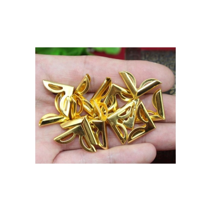 100 Gram (175-185) Adet Kitap Köşesi Köşebent Altın/Gold Sarı Renk Yasin Kuran Köşe Kaplaması