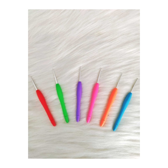 2.5 Mm Silikon Yumuşak Saplı El Örgü Için Tığ