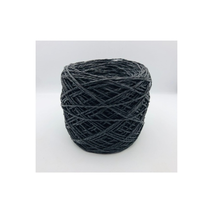 Kağıt İp Siyah Sarılmış Yumak 100 Gr Bobin