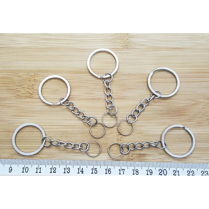11 Gram (50-60 Adet) Mini Metal Anahtarlık Bağlantı Takı Halkası C Halka