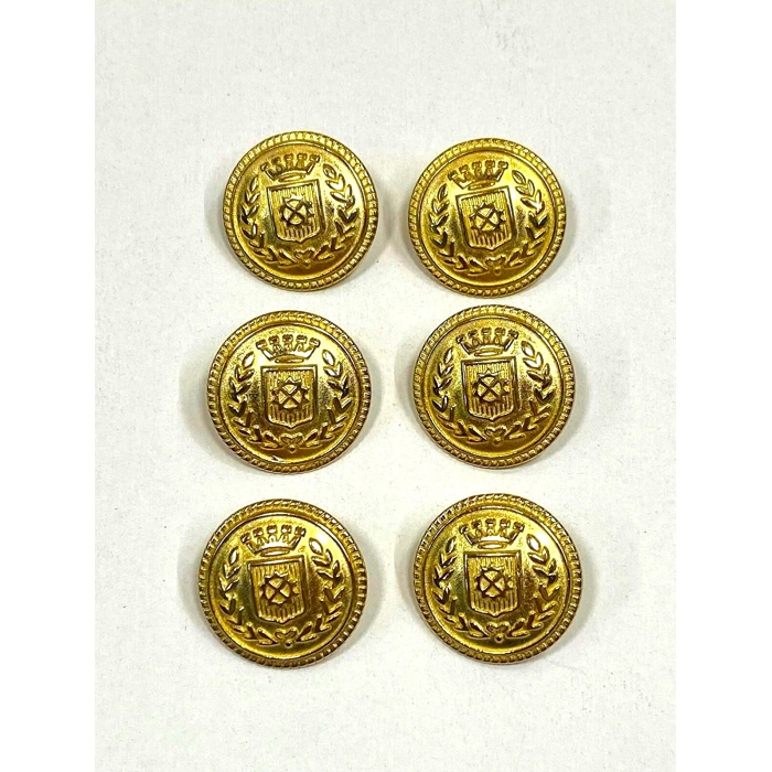 8 Adet 15 Mm (1.5 Cm) Çelenk Model Gold Renk Trençkot Ve Blazer Ceket Düğmesi