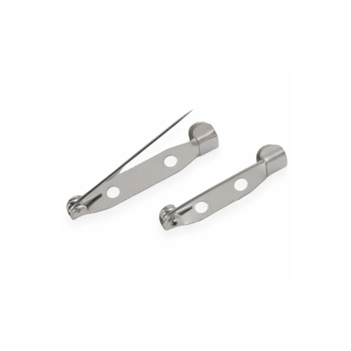 20 Mm (2 Cm) 100 Adet Metal Broş İğnesi Yaka İğnesi Nikel Kaplama