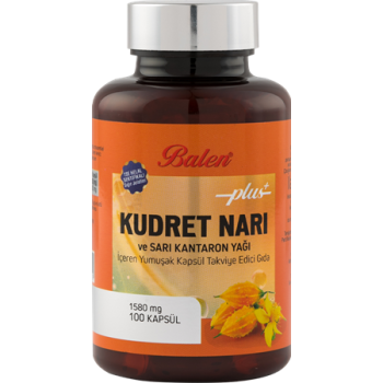 BALEN KUDRET NARI PLUS&SARI KANTARON YAĞI İÇEREN  YUM.KAP 1580MG*100