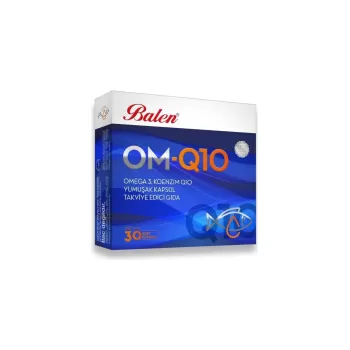 Balen Om-q10 Omega 3-koenzim1380 Mg 30 Yumuşak Kapsül