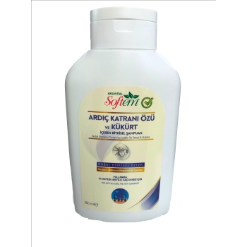 AKS SOFTEM ARDIÇ KATRANI ÖZÜ VE KÜKÜRT İÇEREN BİTKİSEL ŞAMPUAN 300 ml