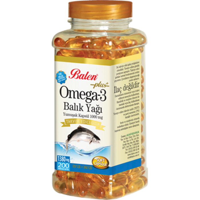 BLN OMEGA 3 BALIK YAĞI YUMUŞAK KAPSÜL 1380MG*200