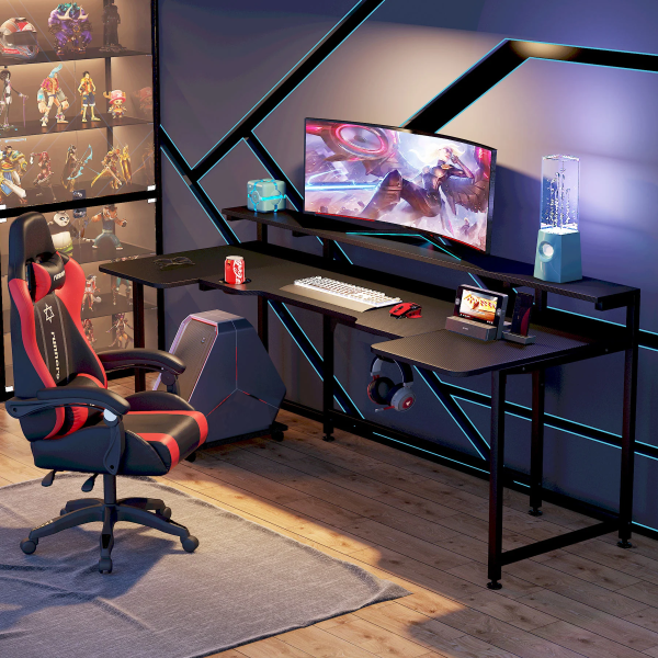 Zizuva Tasarım Siyah Gaming&Çalışma Masası