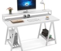 Zizuva Tasarım Ergonomik Beyaz Çalışma Masası