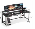 Zizuva Tasarım Siyah Gaming&Çalışma Masası