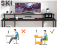Zizuva Tasarım Siyah Gaming&Çalışma Masası
